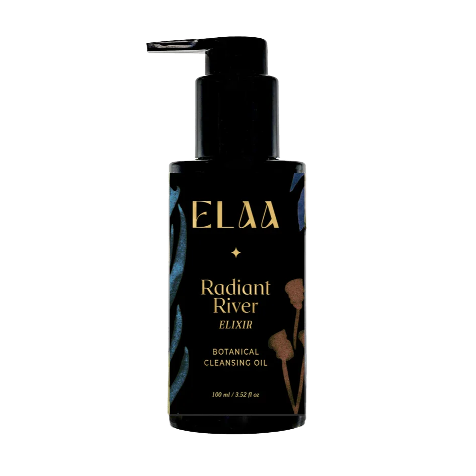 Elaa Skincare Radiant River Organic Botanical Facial Cleansing Oil Natural Ingredients 