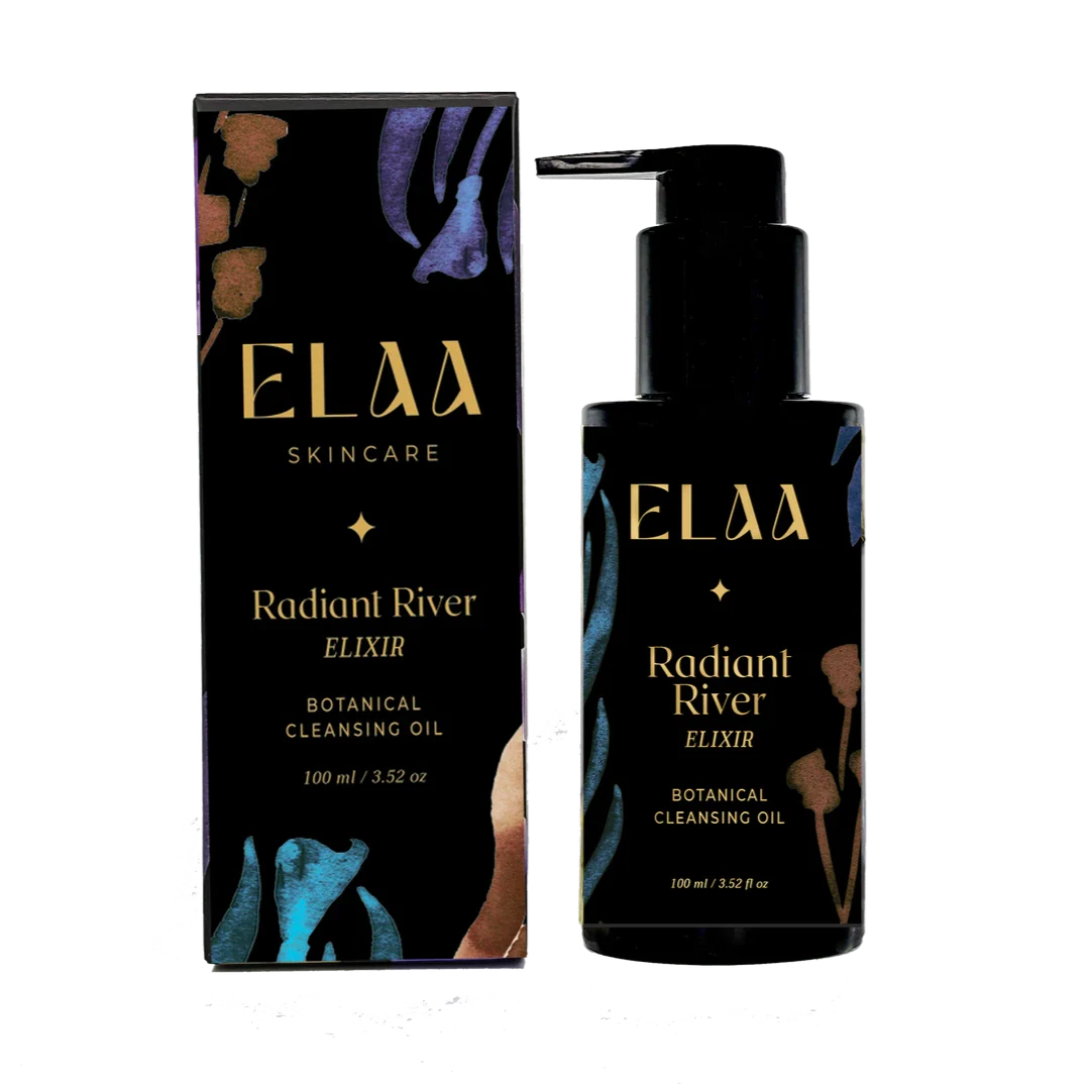 Elaa Skincare Radiant River Organic Botanical Facial Cleansing Oil Natural Ingredients 