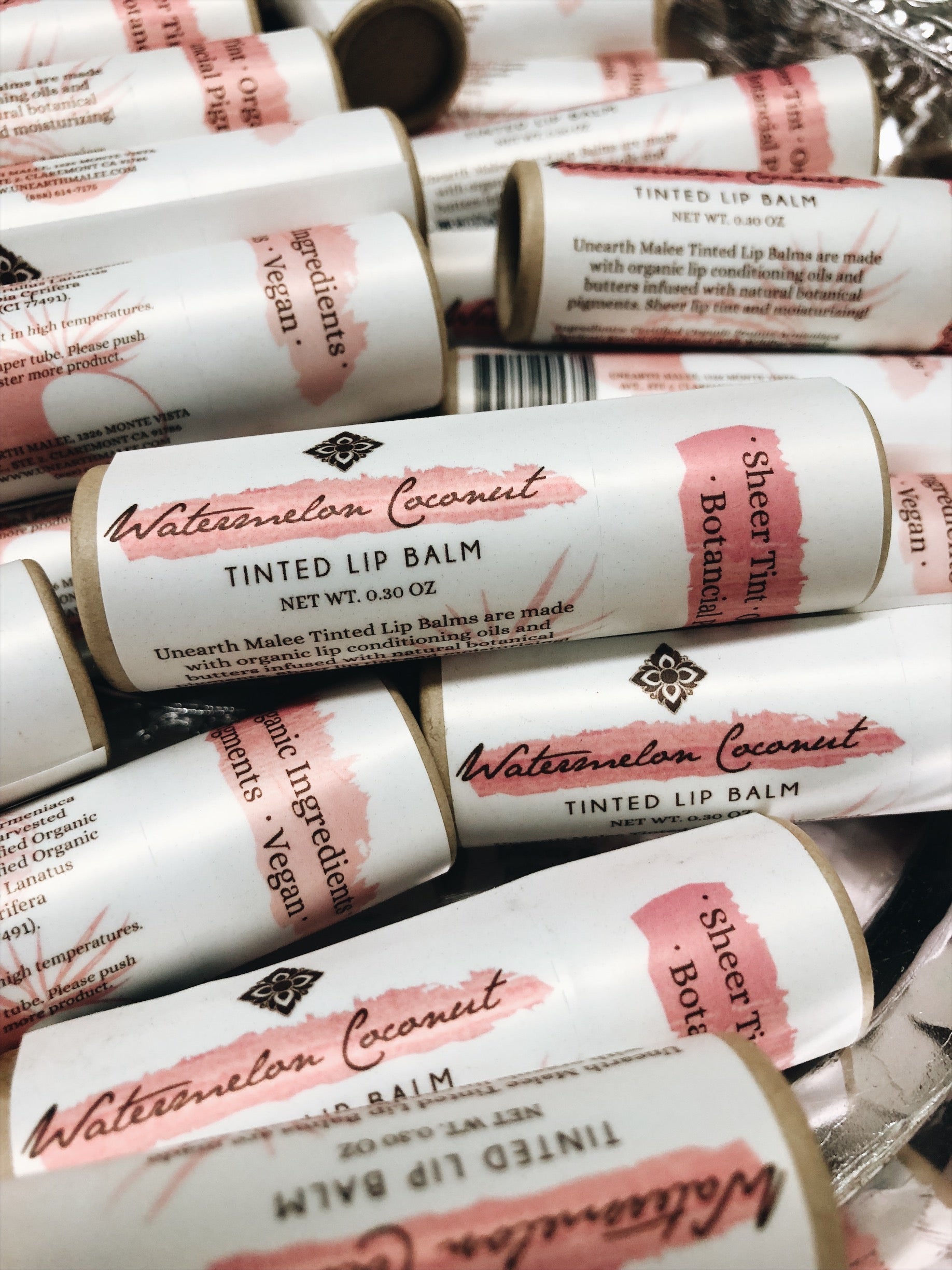 Unearth Malee | Watermelon Coconut Tinted Lip Balm